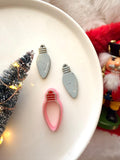 Christmas Light Bulb Clay Cutter, PLA Polymer Clay Earring Charm Maker