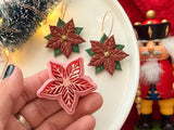Christmas Poinsettia Clay Cutter, Polymer Clay, Cookie, Fondant (PLA)