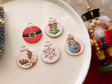 Christmas Bauble Polymer Clay Cutter, Festive Ornament Earring Mold (PLA)