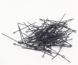 50pcs, 50mm , Iron Eyepins in Black