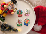 Christmas Snow Globe Polymer Clay Cutter, PLA Cookie Dough Fondant Tool
