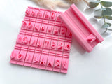 CAPITAL LETTERS - Alphabet Cookie  Stamp •  Alphabet Fondant  Stamp  • Polymer Clay Stamp   • Letter Embossing  Stamp • CS-a