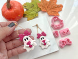 Ghost w/ Bow Halloween Cutter Collection Polymer Clay  Cutter • Fondant Cutter • Cookie Cutter