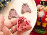 Ugly Christmas Sweater Polymer Clay Cutter, PLA 3D Printed Earring Mold