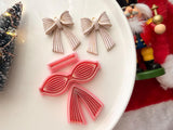 Christmas Bow Polymer Clay Cutter, PLA 3D Printed, Festive Earring Making Tool