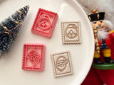 Mr & Mrs Santa Polymer Clay Cutter, Christmas Imprint Tool (PLA)