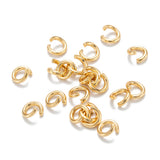 24k Gold Plated Stainless Steel Jump Rings, 18 Gauge Open Rings