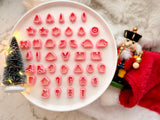 Christmas Stud Polymer Clay Cutter, PLA 3D Printed, Holiday Earring & Charm Making