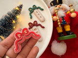 Christmas Bow Polymer Clay Cutter, PLA 3D Printed Craft Tool (11mm Thickness)