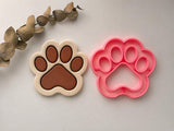 Paw Print Coaster Cutter, Paw Print Polymer Clay Cutter, Coaster & Trinket Dish Cutter, Dog Cat Paw Craft Cutter