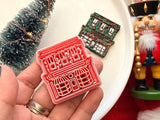 Christmas Village Polymer Clay Cutter, Festive Earring Charm Making Tool (11mm)