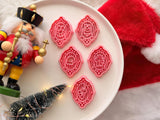 Christmas Polymer Clay Cutters, PLA Frame Earring Molds, Holiday Fondant Tools