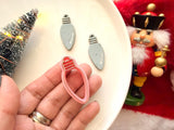 Christmas Light Bulb Clay Cutter, PLA Polymer Clay Earring Charm Maker