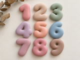Bubble Number Clay Cutter, Number Polymer Clay Cutter, 0-9 Number Cutters, Birthday Age Clay Cutter, Fondant Cutter
