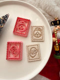 Mr & Mrs Santa Polymer Clay Cutter, Christmas Imprint Tool (PLA)