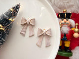 Christmas Bow Polymer Clay Cutter, PLA 3D Printed, Festive Earring Making Tool