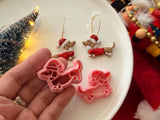 Christmas Dachshund Polymer Clay Cutter Set, Festive Dog Earring Making Tool (1 Pair)