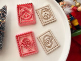 Mr & Mrs Santa Polymer Clay Cutter, Christmas Imprint Tool (PLA)