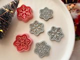 Christmas Snowflake Clay Cutter, PLA Polymer Clay Earring Charm Maker (Multiple Sizes)