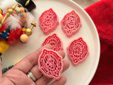 Christmas Polymer Clay Cutters, PLA Frame Earring Molds, Holiday Fondant Tools