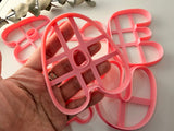 90mm, Bubble Letter Alphabet Shaped Polymer Clay Cutter • Clay Cutter • Cookie Cutter