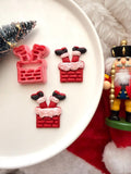 Santa on Chimney Polymer Clay Cutter, Christmas Earring & Charm Maker (PLA)