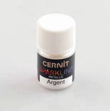 Cernit Sparkling 5g Powder in Metallic Silver