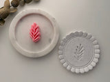 Leaf Polymer Clay Stamp, Leaf Clay Stamp, Line Art Clay Stamp, Earring Making Tool