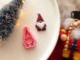 Christmas Gnome Polymer Clay Cutter, PLA 3D Printed, Festive Earring Charm Maker