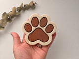 Paw Print Coaster Cutter, Paw Print Polymer Clay Cutter, Coaster & Trinket Dish Cutter, Dog Cat Paw Craft Cutter