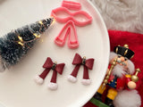 Christmas Santa Bow Clay Cutter, Polymer Clay Earring Maker (PLA)
