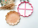 Scalloped Trinket Dish Cutter | Trinket Dish Clay Cutter | Coaster Polymer Clay Cutter