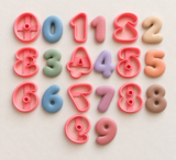 Bubble Number Clay Cutter, Number Polymer Clay Cutter, 0-9 Number Cutters, Birthday Age Clay Cutter, Fondant Cutter
