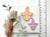 Halloween Boho Witch Skull Shaped Polymer Clay Cutter • Clay Cutter