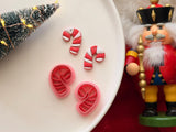 Christmas Candy Cane Clay Cutter, Polymer Clay Earring Maker (PLA)