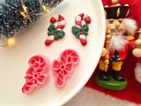 Christmas Candy Cane Clay Cutter, Polymer Clay Earring Maker, PLA 3D Printed Tool
