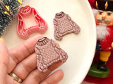 Ugly Christmas Sweater Polymer Clay Cutter, PLA 3D Printed Earring Mold