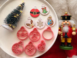 Christmas Bauble Polymer Clay Cutter, Festive Ornament Earring Mold (PLA)