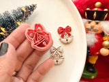 Christmas Bell Polymer Clay Cutter, PLA 3D Printed Craft Tool (Multiple Sizes)