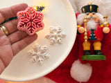 Christmas Snowflake Clay Cutter, PLA Polymer Clay Earring Charm Maker