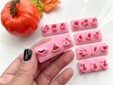 Bookshelf Filler Halloween Micro Cutter Collection Polymer Clay  Cutter • Fondant Cutter • Cookie Cutter