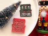Christmas Village Polymer Clay Cutter, Festive Earring Charm Making Tool (11mm)