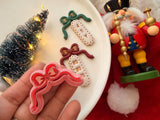 Christmas Polymer Clay Cutter, Ho Ho Ho & Joy Imprint (PLA)