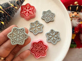 Christmas Snowflake Clay Cutter, PLA Polymer Clay Earring Charm Maker (Multiple Sizes)