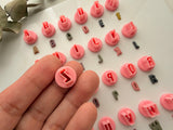Micro / Mini Alphabet Shaped Polymer Clay Cutter • Clay Cutter • Cookie Cutter • CS-M