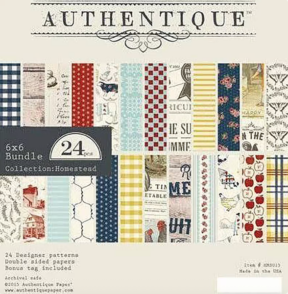 Authentique 6x6 Paper Pad - Homestead – ItsyBitsyHaven