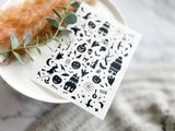 Halloween Themed Water Transfer | Magic Transfer | Water Soluble Image Transfer for Polymer Clay