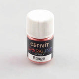 Cernit Sparkling 5g Powder in Metallic Red