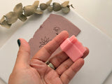 Leaf Polymer Clay Stamp, Leaf Clay Stamp, Line Art Clay Stamp, Earring Making Tool