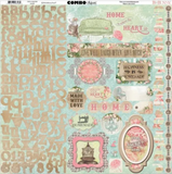 BoBunny Soiree 12x12 Sticker Sheet